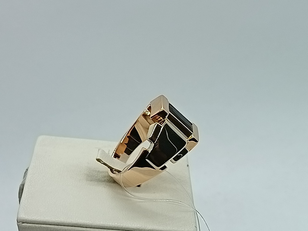 КОЛЬЦО ПЕЧАТКА Гранат (Au 585)