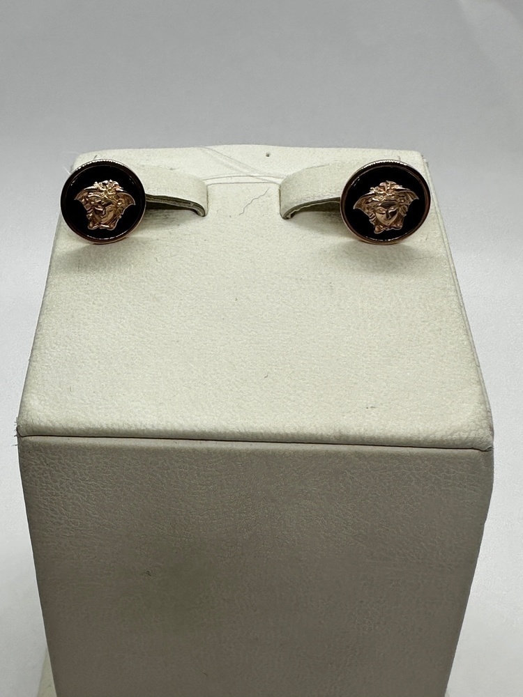 СЕРЬГИ ПУСЕТЫ эмаль (Au 585)