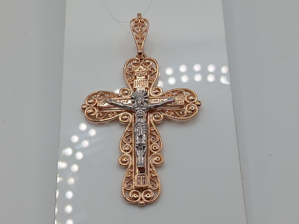 ПОДВЕСКА КРЕСТ (Au 585)
