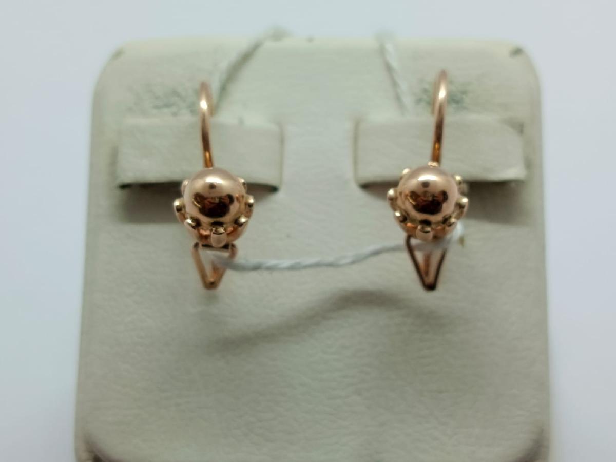 СЕРЬГИ С ПЕТЕЛЬКОЙ (Au 585)