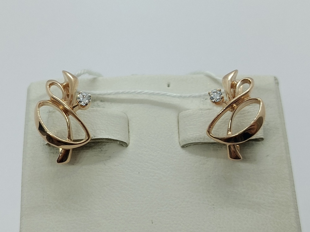 СЕРЬГИ С КАМНЕМ (Au 585)