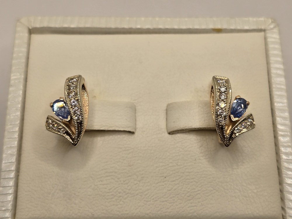 СЕРЬГИ С КАМНЯМИ (Au 585)