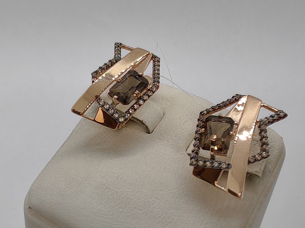 СЕРЬГИ С КАМНЯМИ (Au 585)