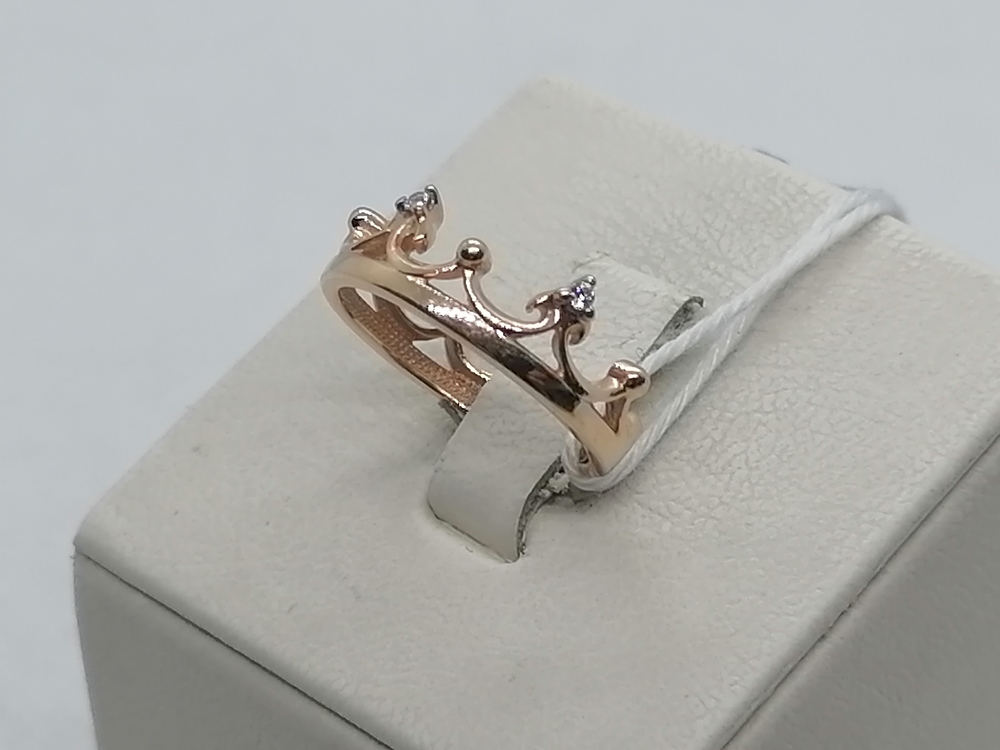 КОЛЬЦО С КАМНЯМИ (Au 585)