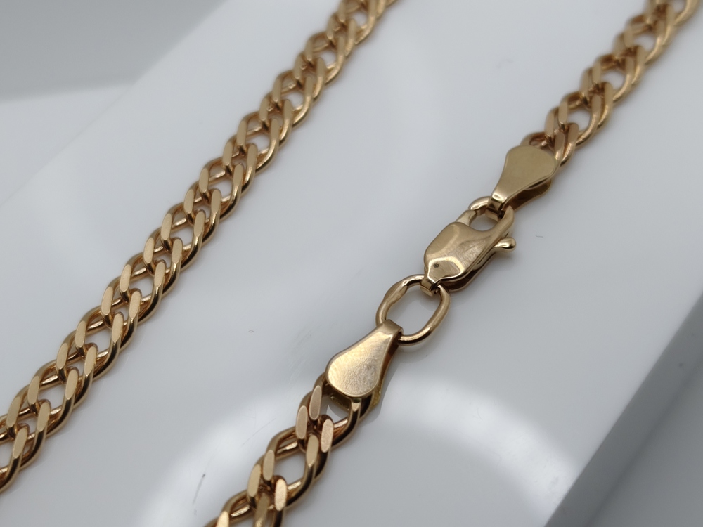 ЦЛР2585 ЦЕПЬ ПОЛНОВЕСНАЯ Ромб двойной (Au 585)