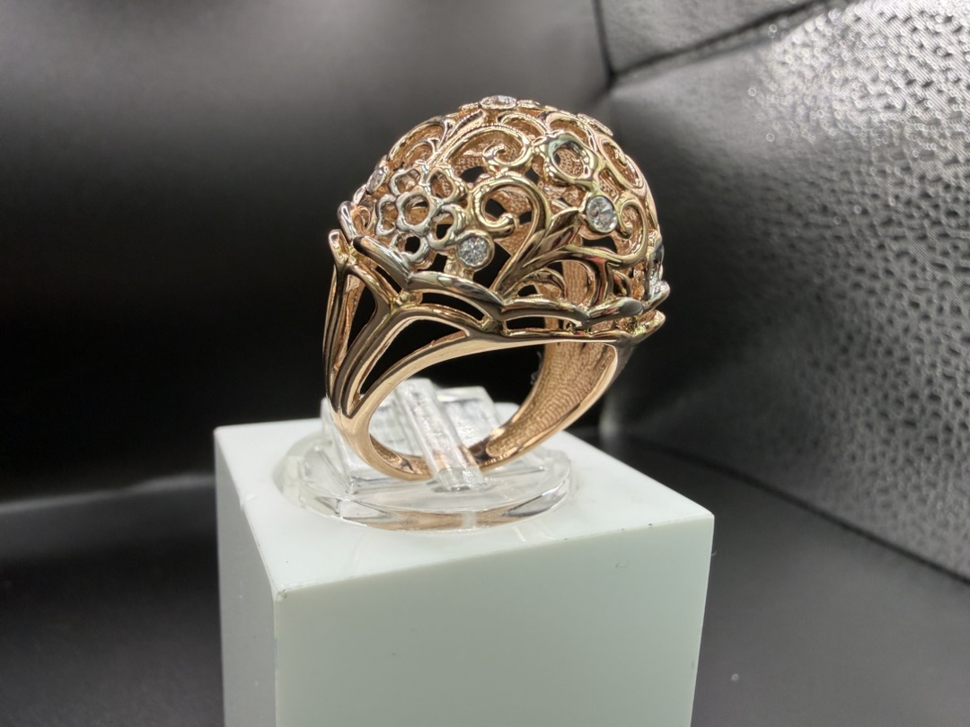 КОЛКМИ585 КОЛЬЦО С КАМНЯМИ (Au 585)