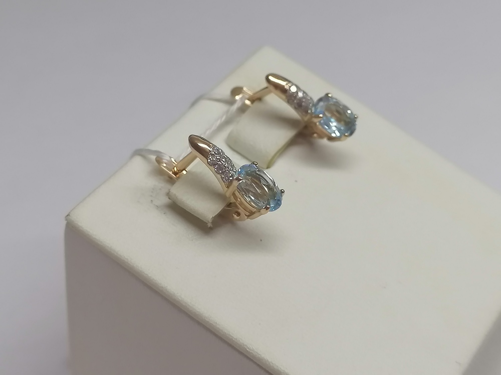 СЕРЬГИ С КАМНЯМИ (Au 585)