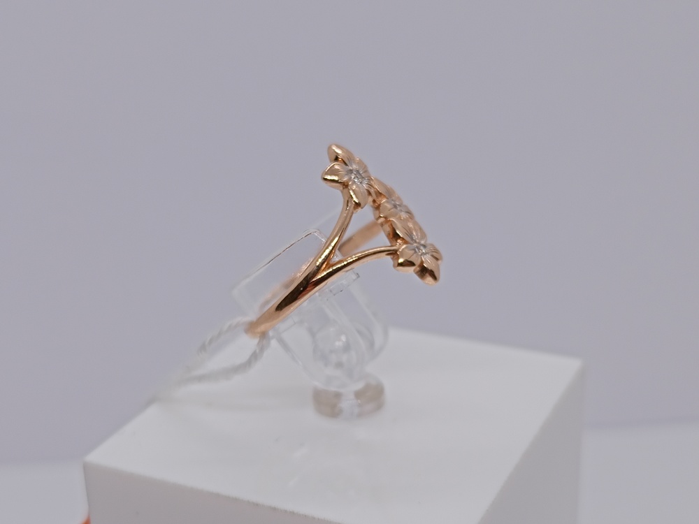 КОЛЬЦО С КАМНЯМИ (Au 585)