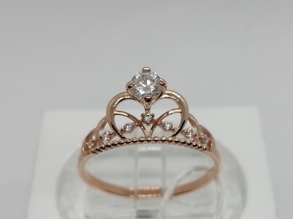 КОЛЬЦО С КАМНЯМИ (Au 585)