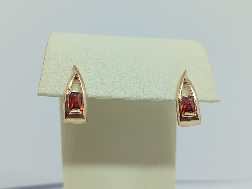 СЕРЬГИ С КАМНЕМ (Au 585)