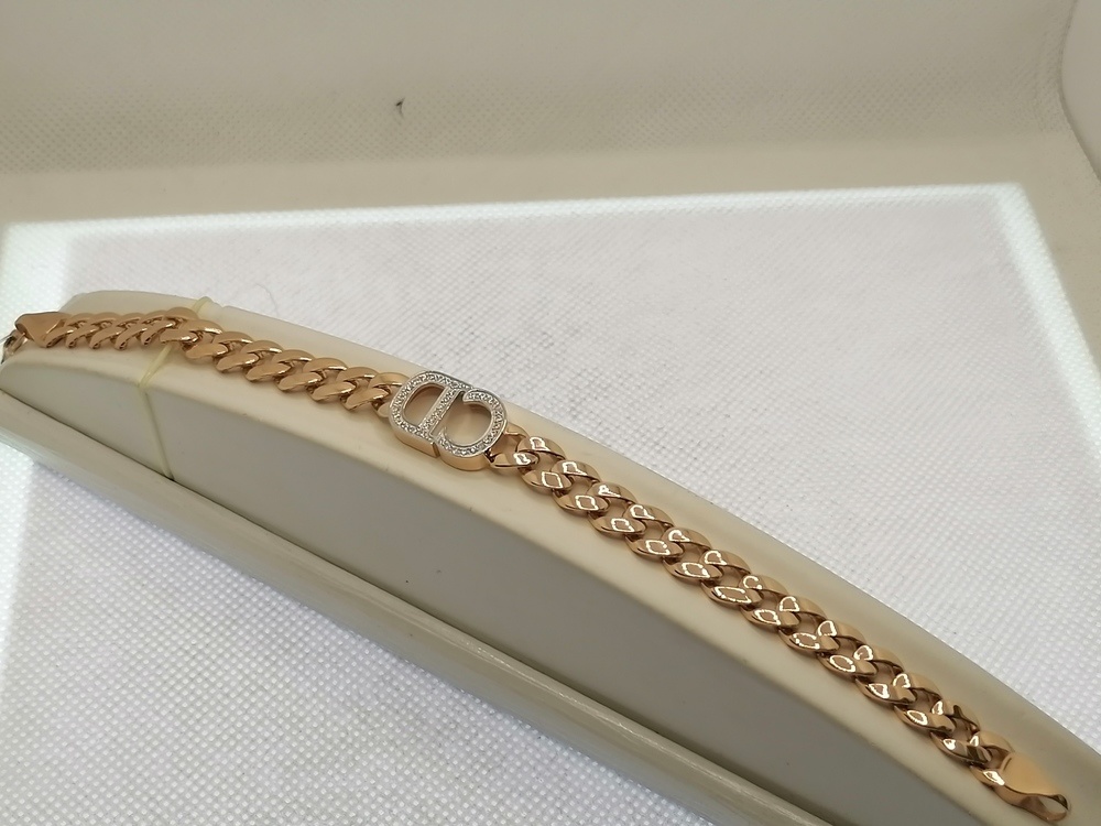 БРАСЛЕТ ФАНТАЗИЯ с камнями (Au 585)