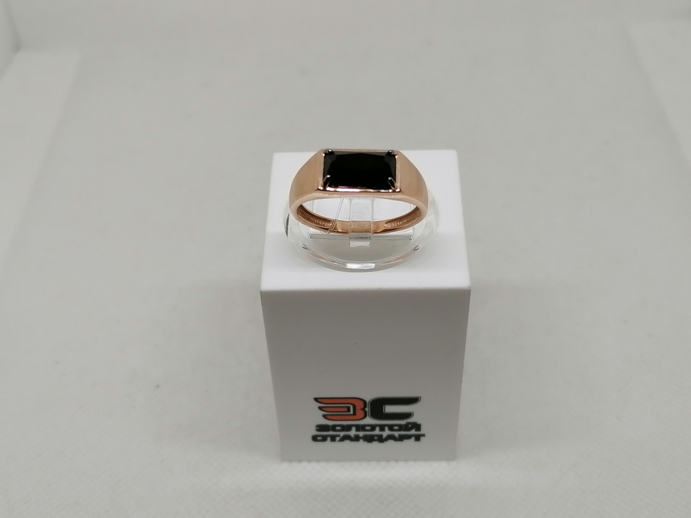 КОЛЬЦО ПЕЧАТКА Агат (Au 585)