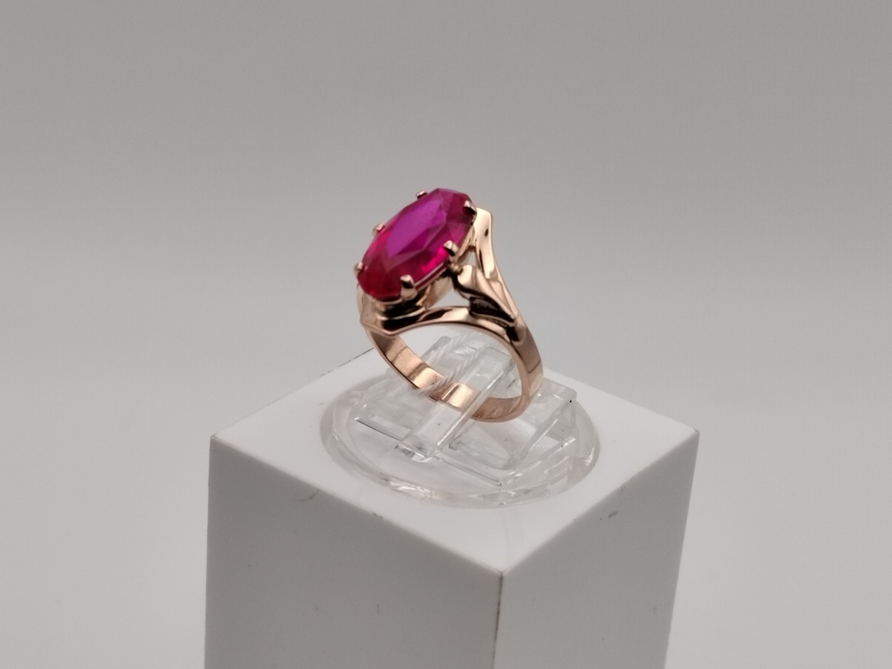 КОЛКМ583 КОЛЬЦО С КАМНЕМ (Au 583)