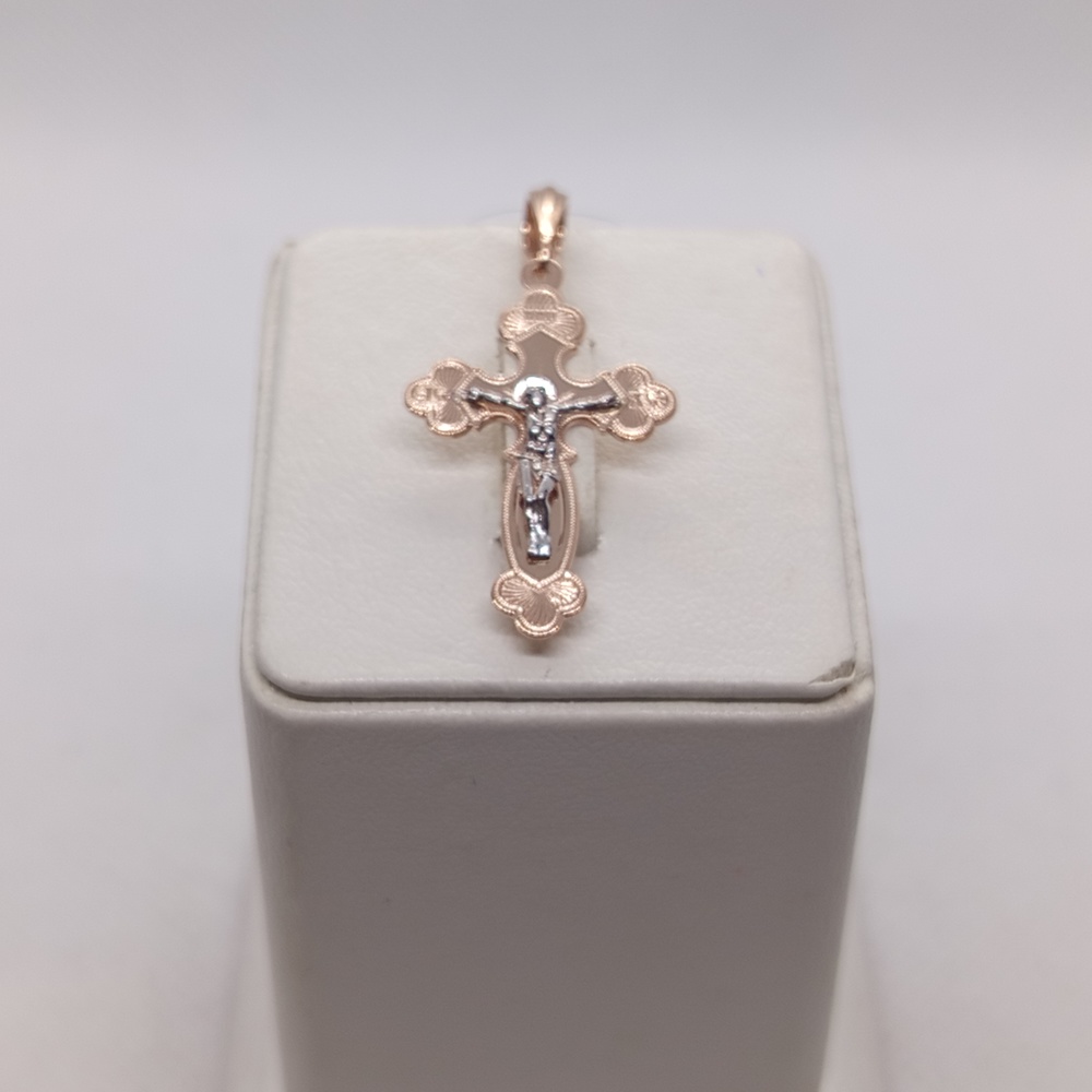 ПОДВЕСКА КРЕСТ без камня (Au 585)