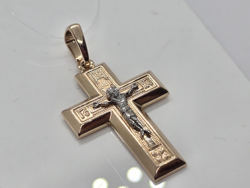 ПОДВЕСКА КРЕСТ без камня (Au 585)