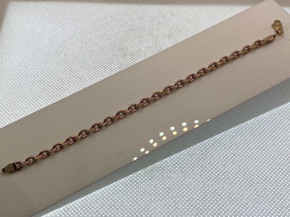 БРАСЛЕТ ПУСТОТЕЛЫЙ Якорное (Au 585)