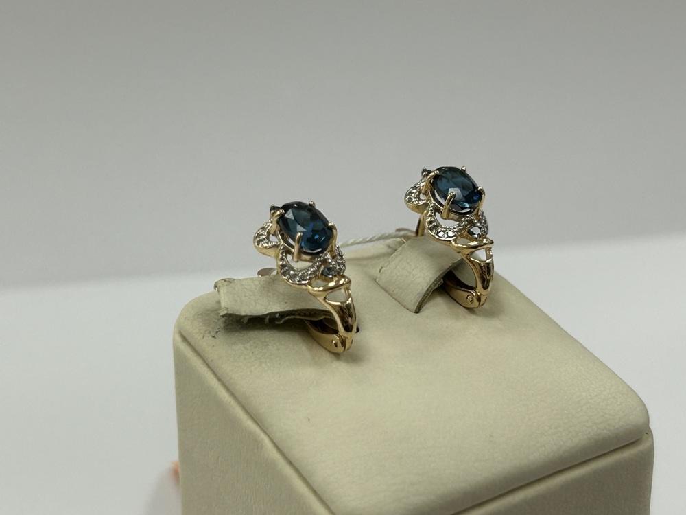 СЕРЬГИ С КАМНЯМИ (Au 585)