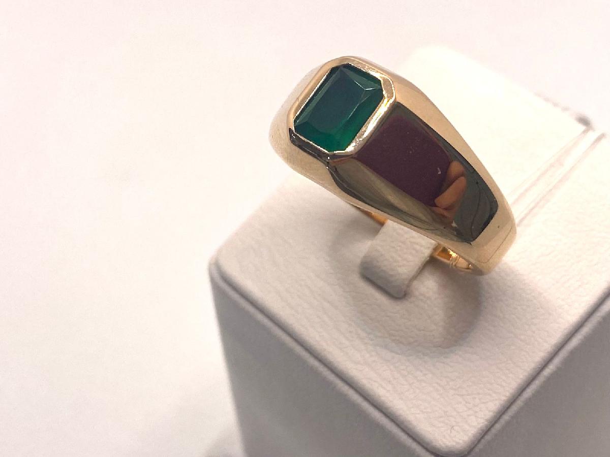 31-0336-О КОЛЬЦО ПЕЧАТКА с камнем (Au 585)