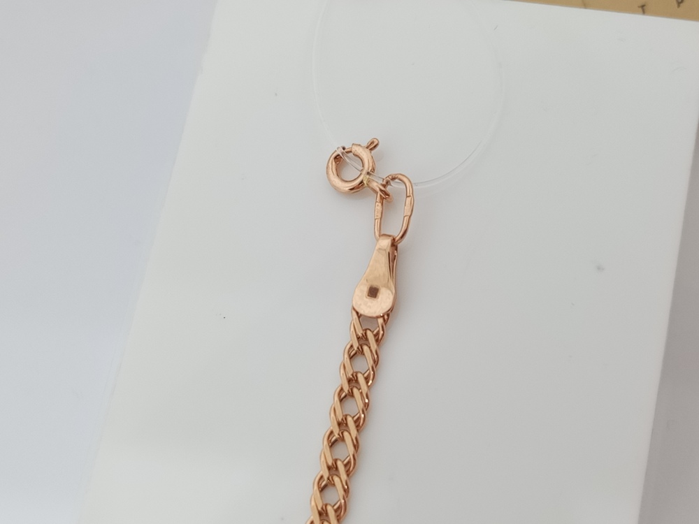 БРАСЛЕТ ПУСТОТЕЛЫЙ Ромб двойной (Au 585)