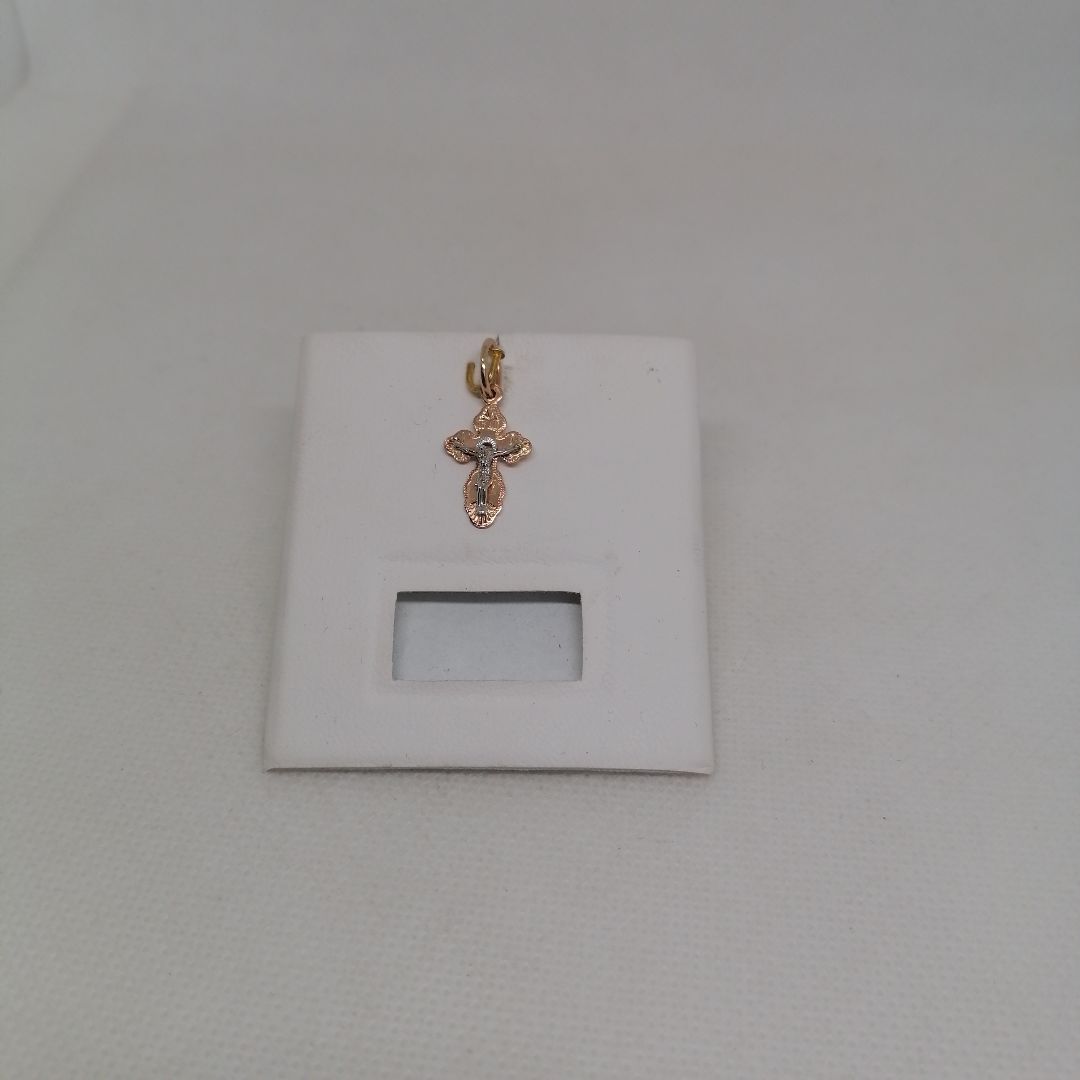 810-00117-10-00-00-02 ПОДВЕСКА КРЕСТ без камня (Au 585)