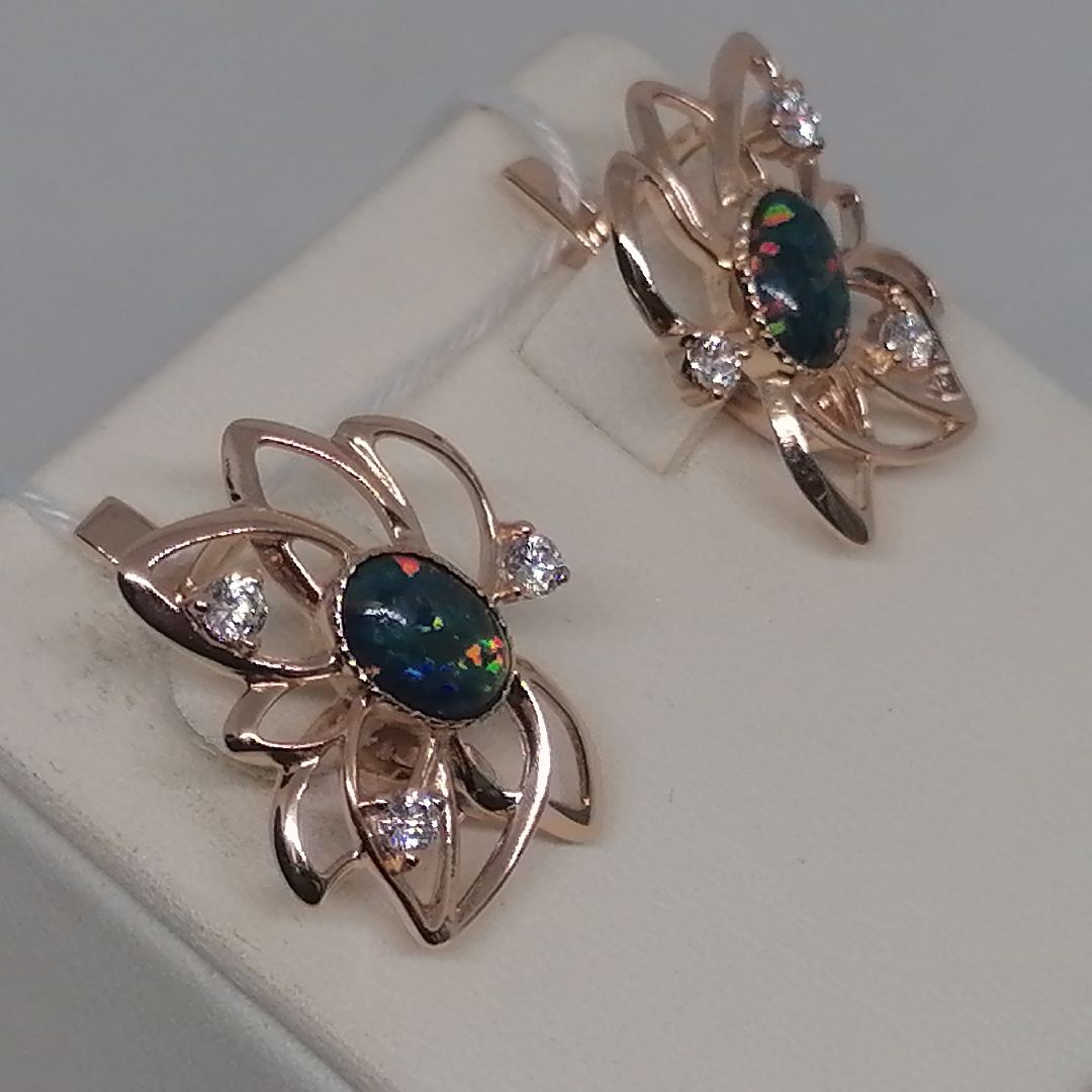 СЕРЬГИ С КАМНЯМИ (Au 585)