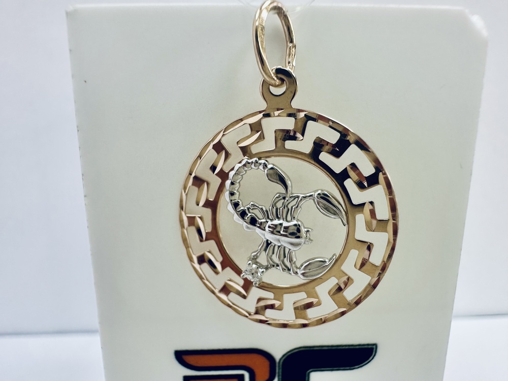 ПОДВЕСКА ЗНАК ЗОДИАКА СКОРПИОН (Au 585)