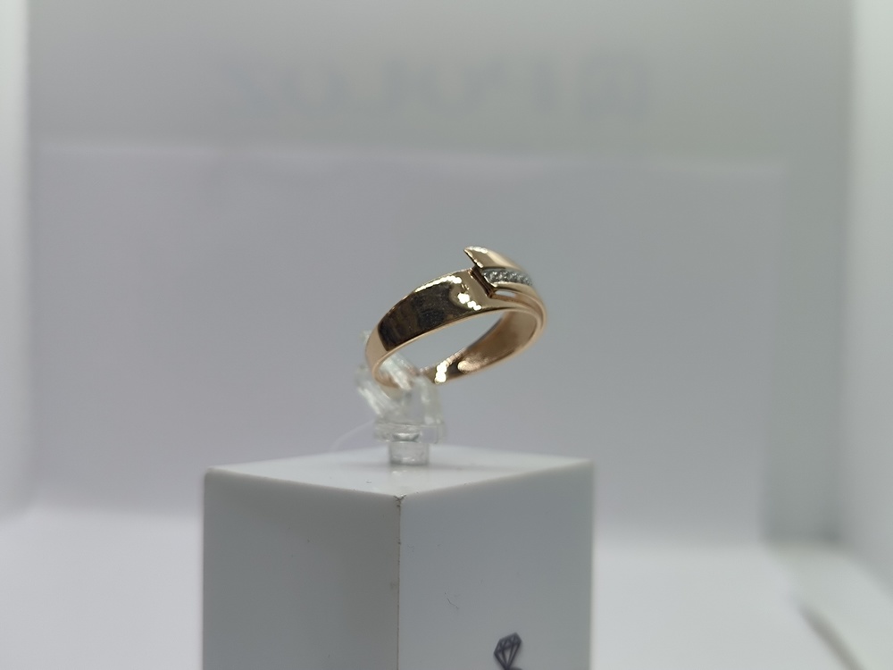 КОЛЬЦО С КАМНЯМИ (Au 585)