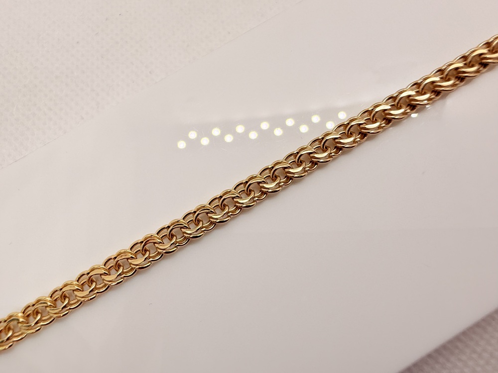 БРАСЛЕТ ПУСТОТЕЛЫЙ Бисмарк Au 585