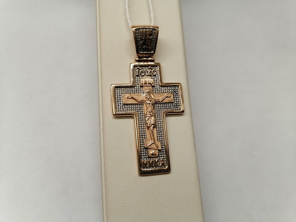 ПОДВЕСКА КРЕСТ БЕЗ КАМНЯ (Au 585)