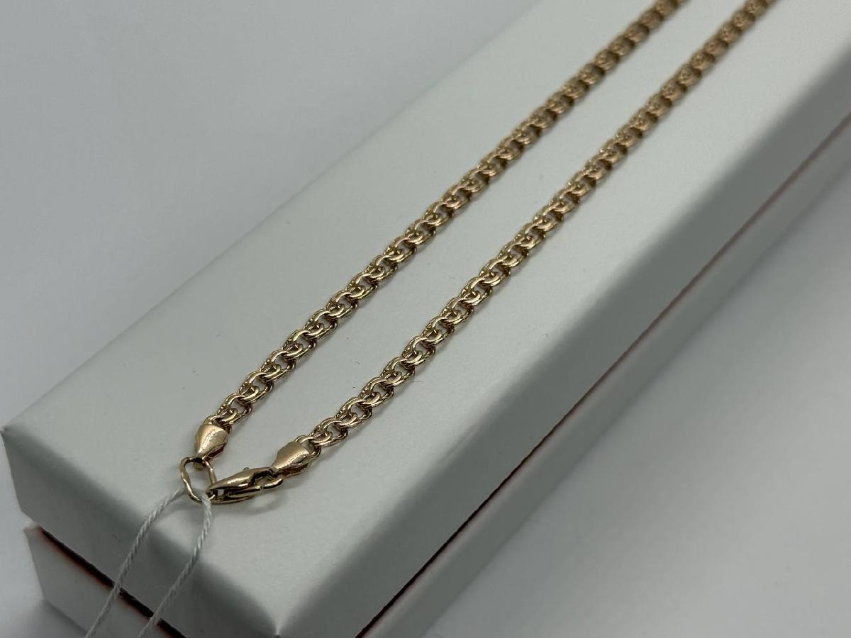 ЦЕПЬ ПОЛНОВЕСНАЯ Бисмарк (Au 585)