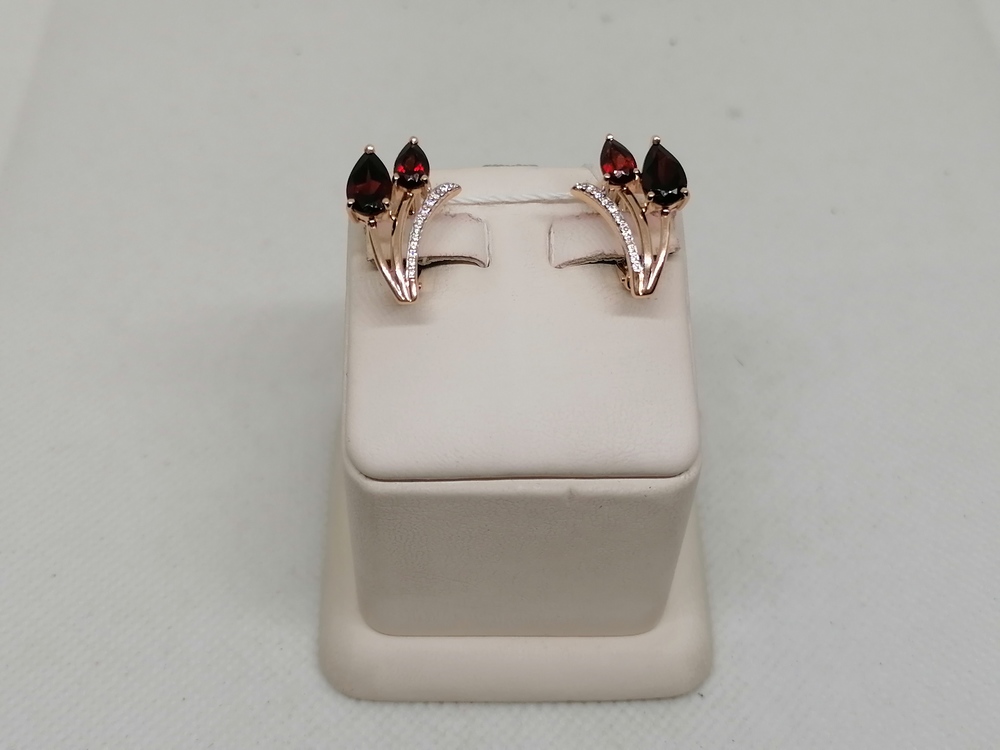 СЕРЬГИ С КАМНЯМИ (Au 585)