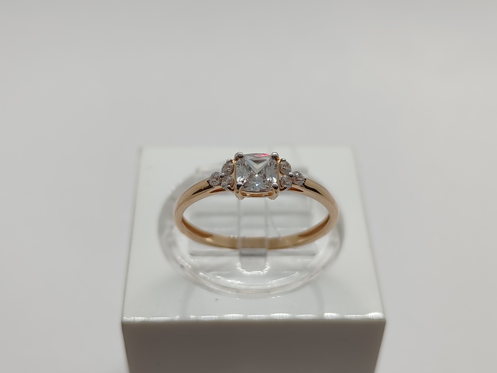 КОЛЬЦО С КАМНЯМИ (Au 585)