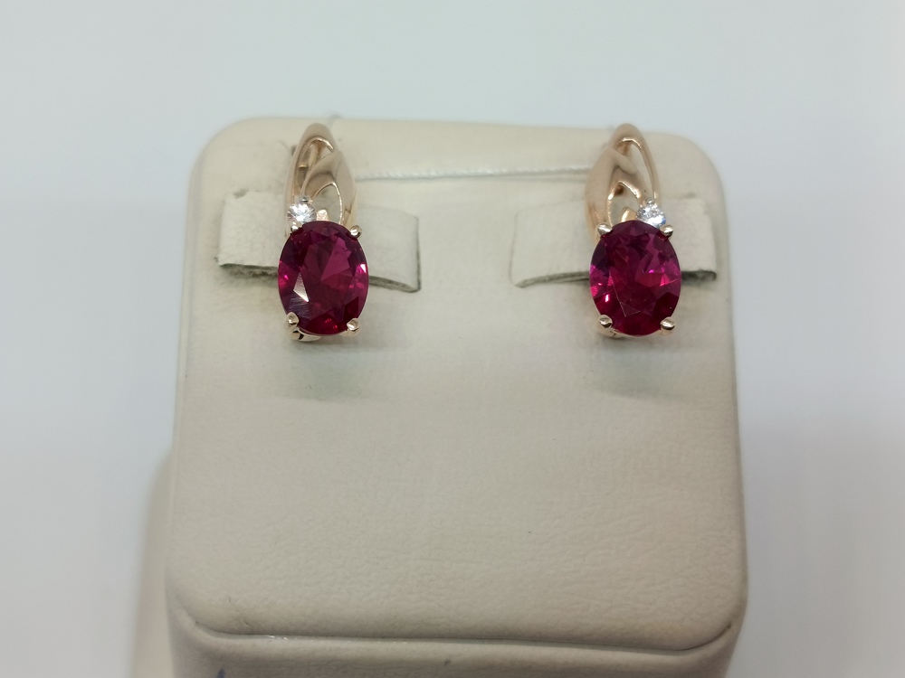 СЕРЬГИ С КАМНЯМИ (Au 585)