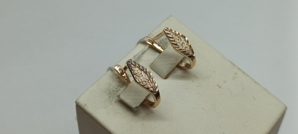 СЕРЬГИ БЕЗ КАМНЯ (Au 585)