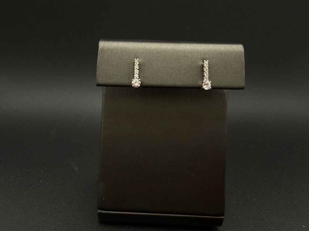 027500 СЕРЬГИ С КАМНЯМИ (Au 585)