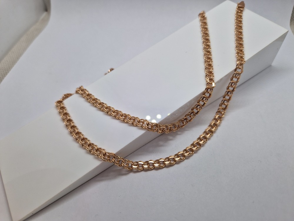 ЦЕПЬ ПОЛНОВЕСНАЯ Бисмарк (Au 585)