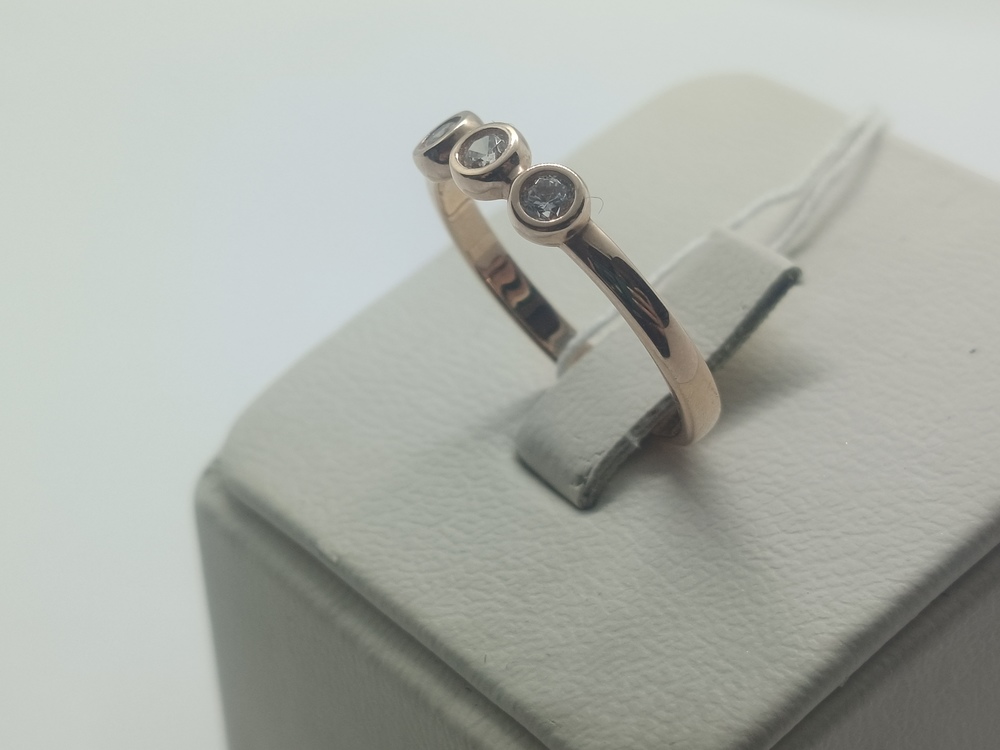 КОЛЬЦО С КАМНЯМИ (Au 585)