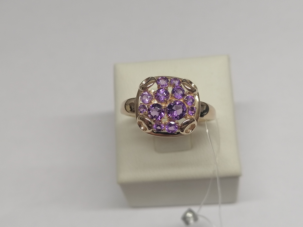 КОЛЬЦО АМЕТИСТ (Au 585)