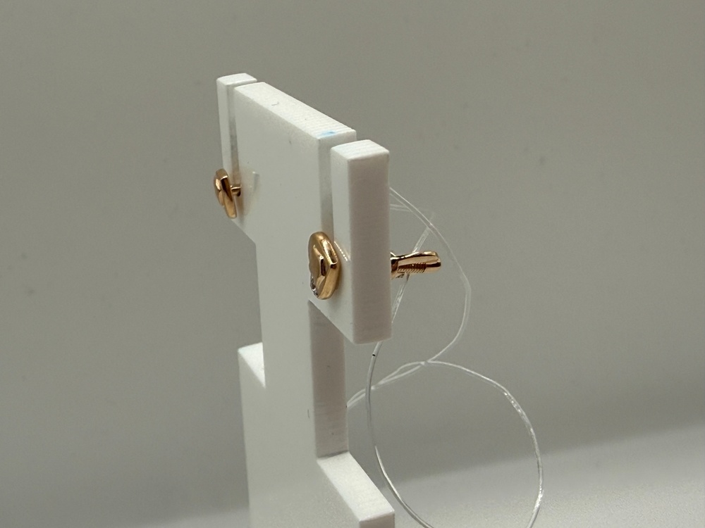 СЕРЬГИ ПУСЕТЫ с камнем (Au 585)