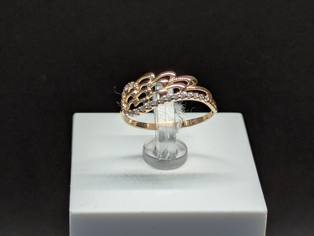 КОЛКМИ585 КОЛЬЦО С КАМНЯМИ (Au 585)