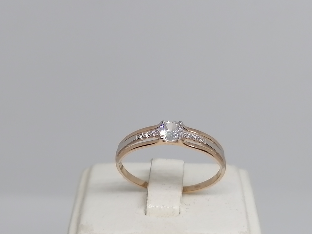 017337 КОЛЬЦО С КАМНЯМИ (Au 585)