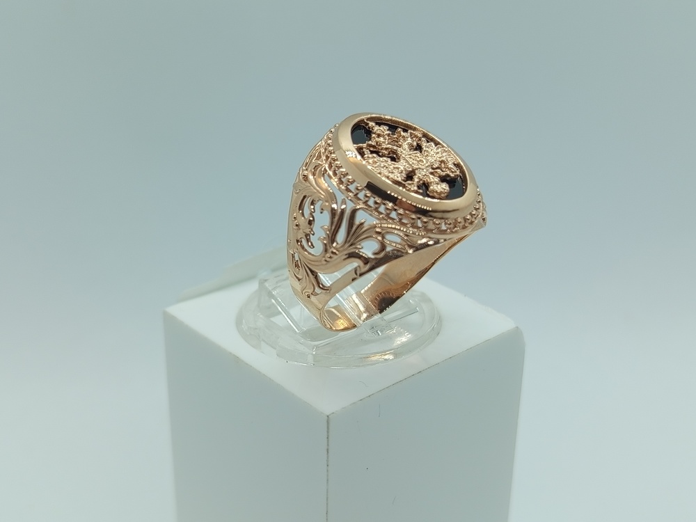 КОЛЬЦО ПЕЧАТКА с камнем (Au 585)