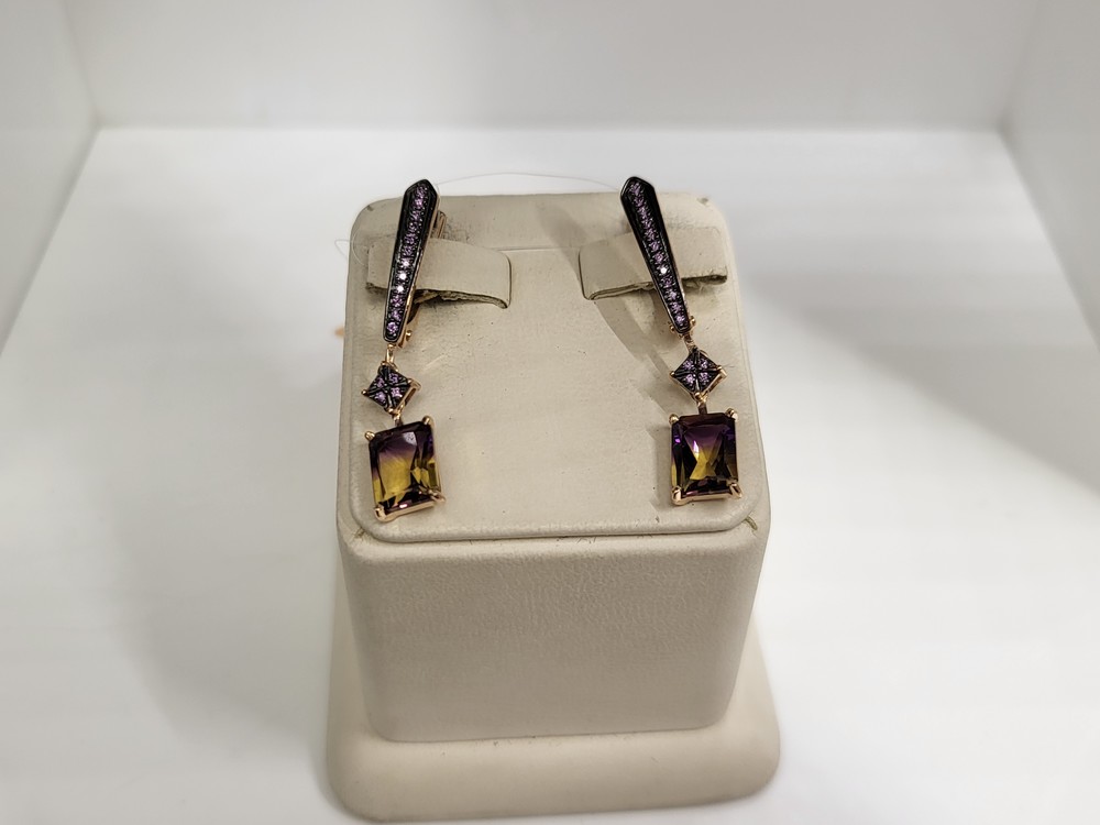 СЕРЬГИ С КАМНЯМИ (Au 585)