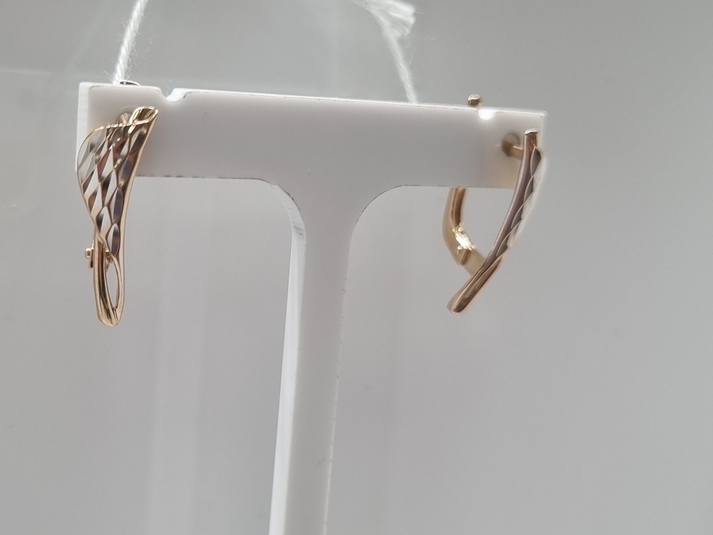 СЕРЬГИ БЕЗ КАМНЯ (Au 585)