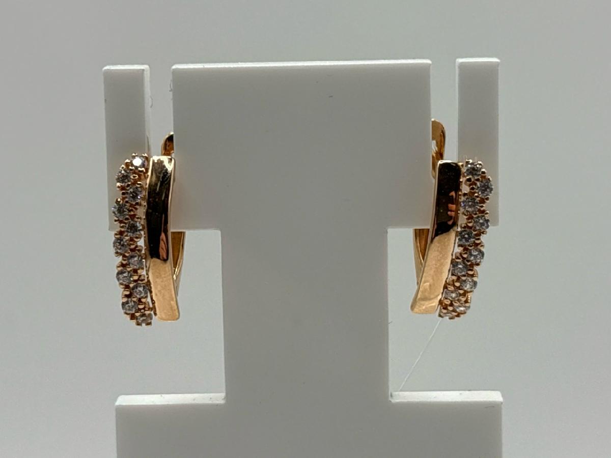 СЕРЬГИ С КАМНЯМИ (Au 585)