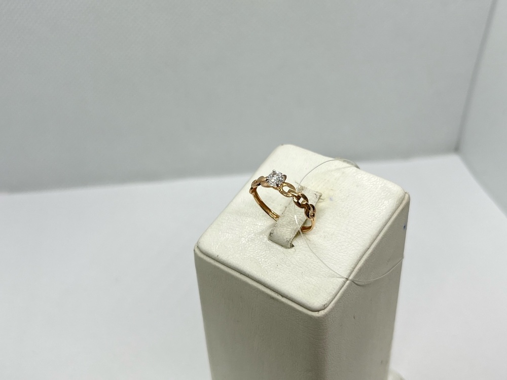 КОЛЬЦО С КАМНЕМ (Au 585)