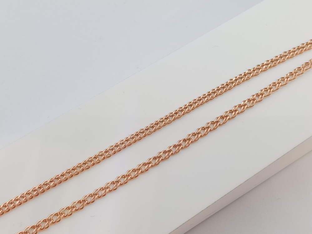 ЦЕПЬ ПУСТОТЕЛАЯ Ромб двойной (Au 585)