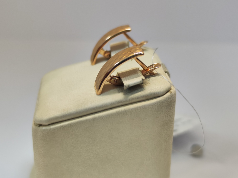 СЕРЬГИ БЕЗ КАМНЯ (Au 585)