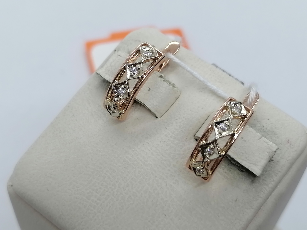 СЕРЬГИ С КАМНЯМИ (Au 585)