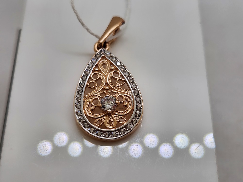 ПОДВЕСКА С КАМНЯМИ (Au 585)